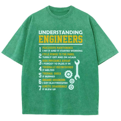 Understanding Engineers Sarcastic Vintage Distressed T-shirt