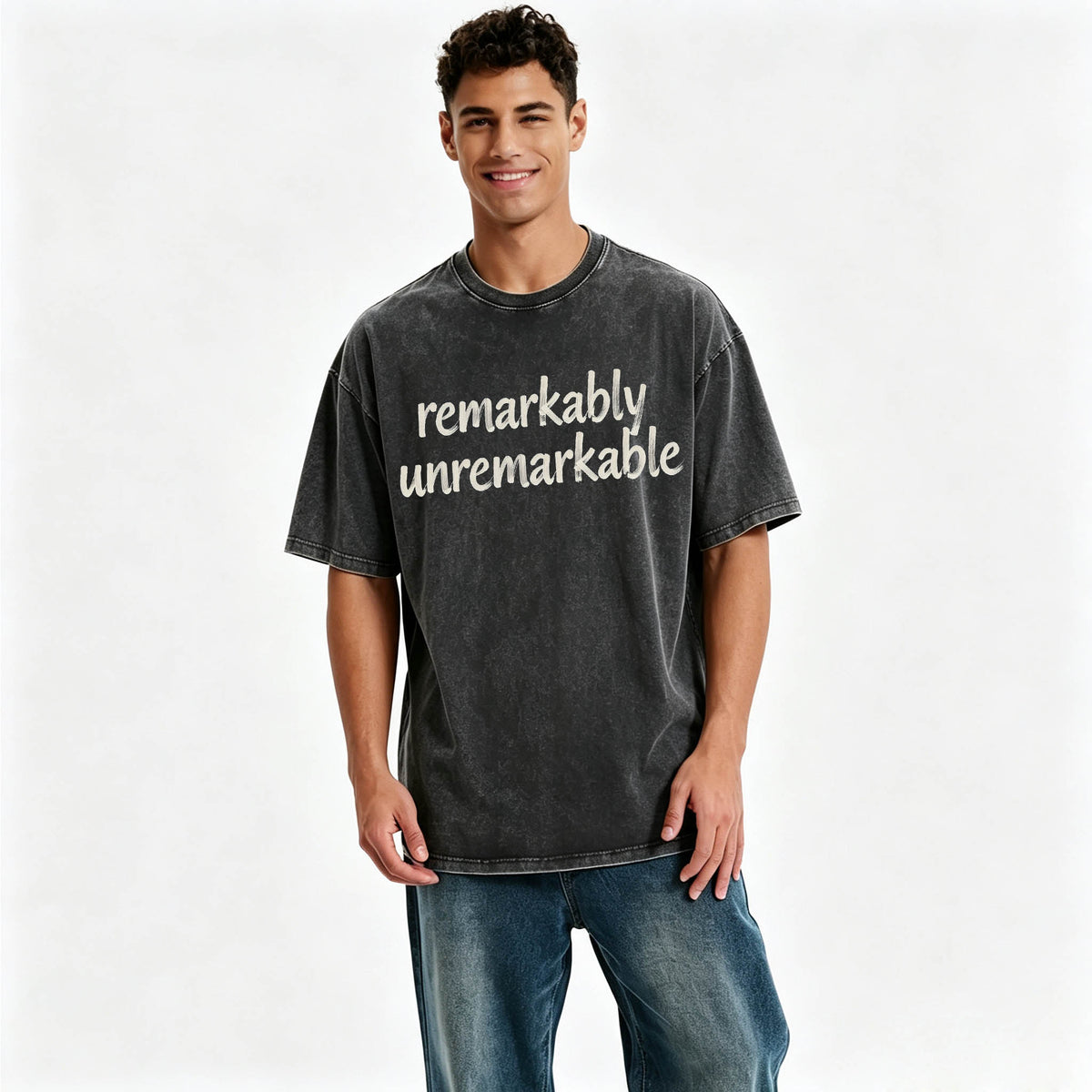 Remarkably Unremarkable Funny Sarcastic T-Shirt