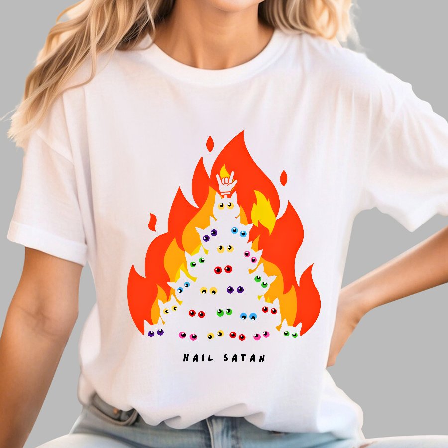 Hail Satan Geek T-Shirt