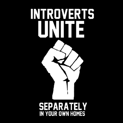 Introverts Unite Geek Washed Long Sleeve Tee
