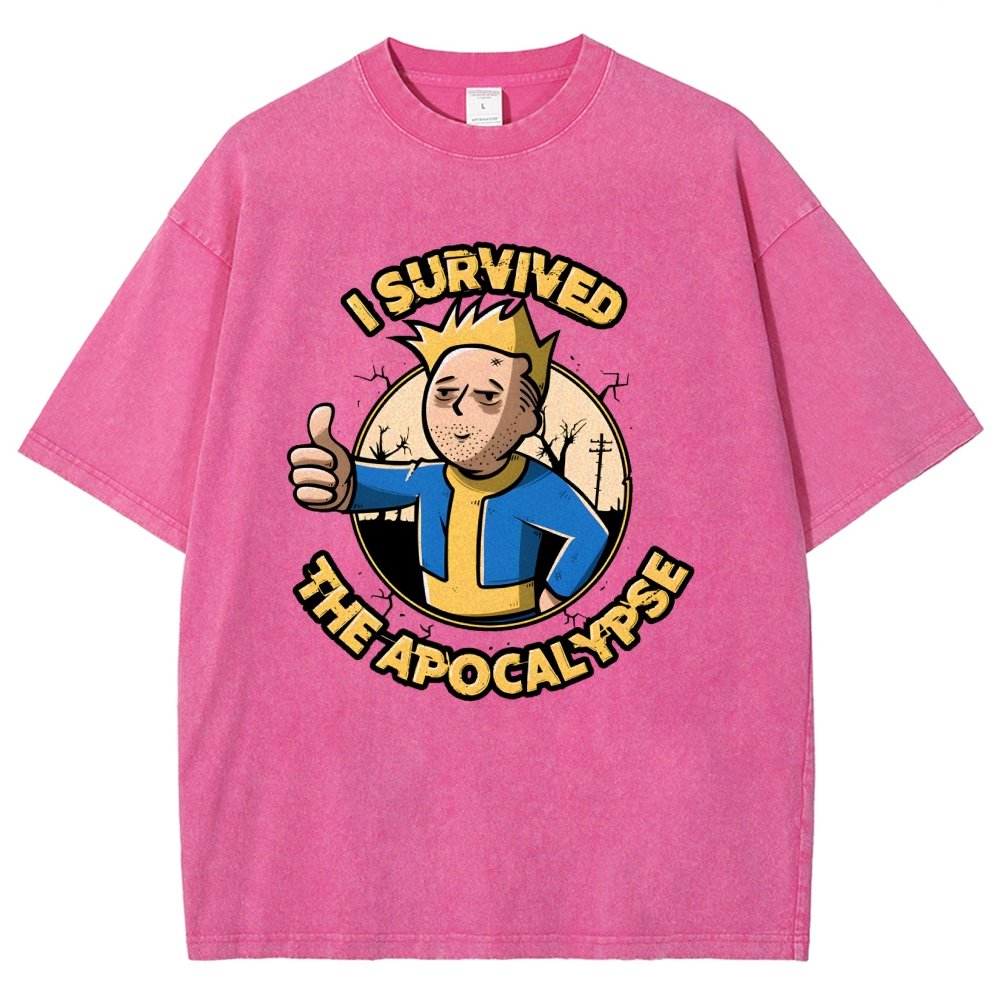 I Survived the Apocalypse Vintage Distressed T-shirt