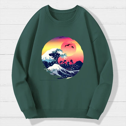 The Great Waves Geek Cotton Sweatshirt