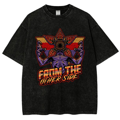Dimensional Monster Vaporwave Vintage Distressed T-shirt