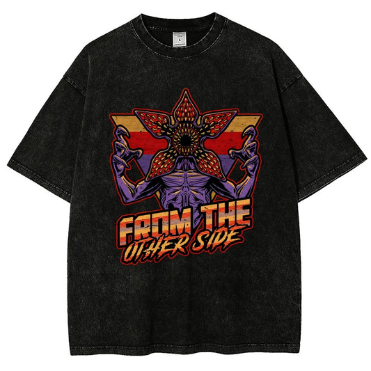 Dimensional Monster Vaporwave Vintage Distressed T-shirt