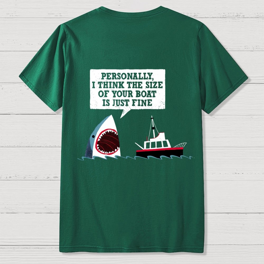 Polite Sharks Nerdy Back Printing Geek T-Shirt