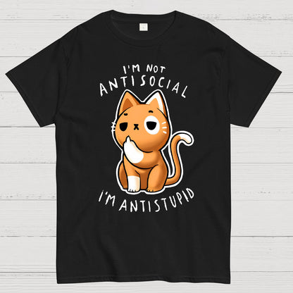 I'm not Antisocial, I'm Antistupid Geek T-Shirt