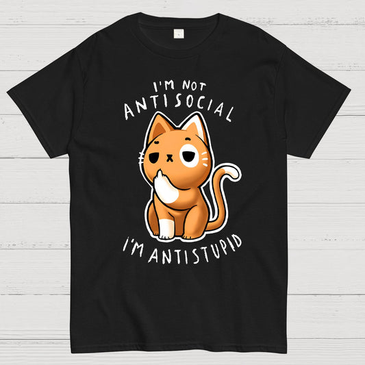 I'm not Antisocial, I'm Antistupid Geek T-Shirt