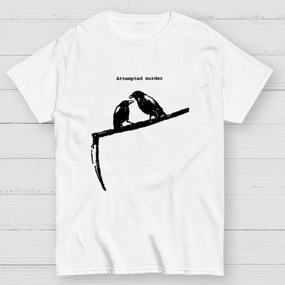 Crow Scythe Attempted Murder Geek T-Shirt