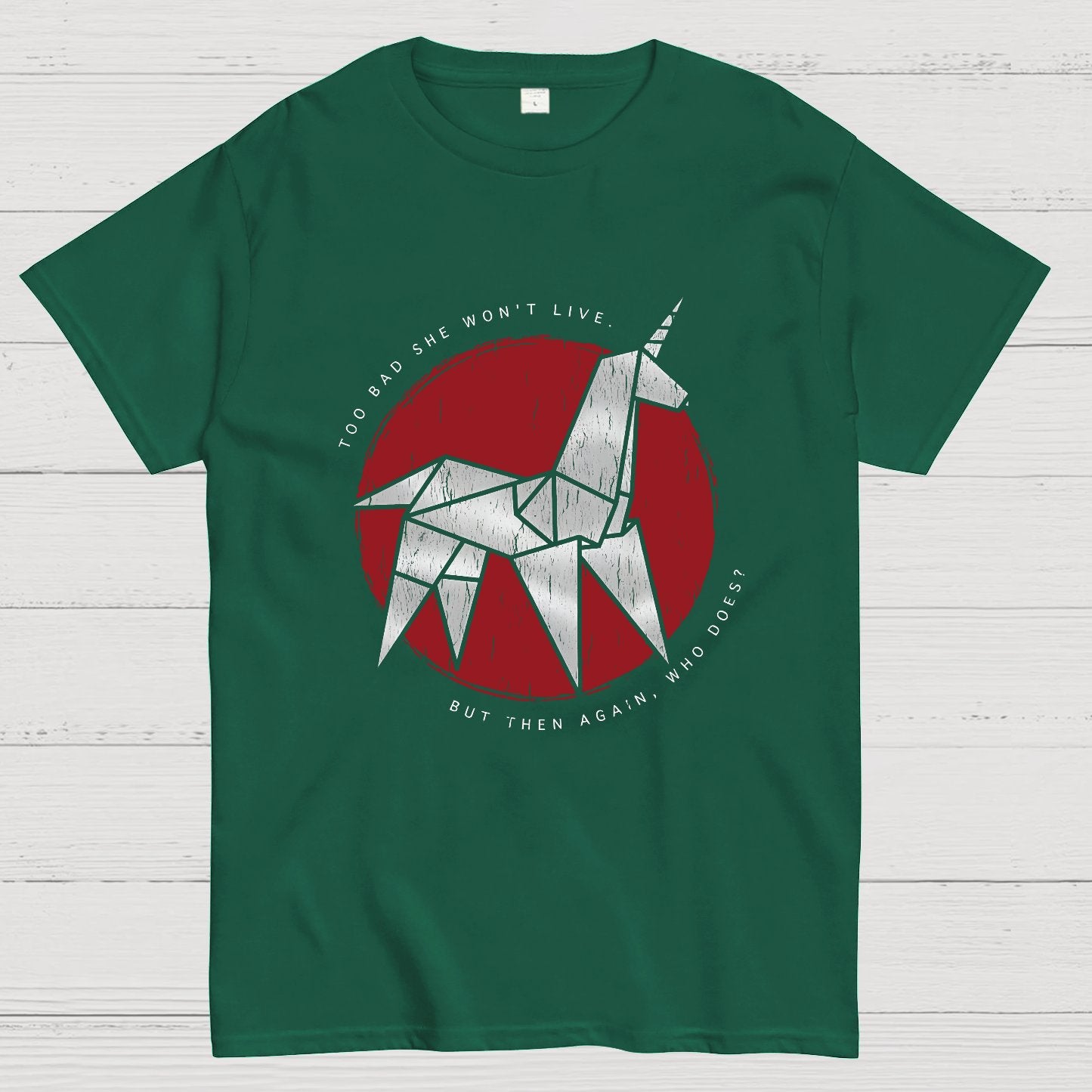 Origami Unicorn Geeky T-Shirt