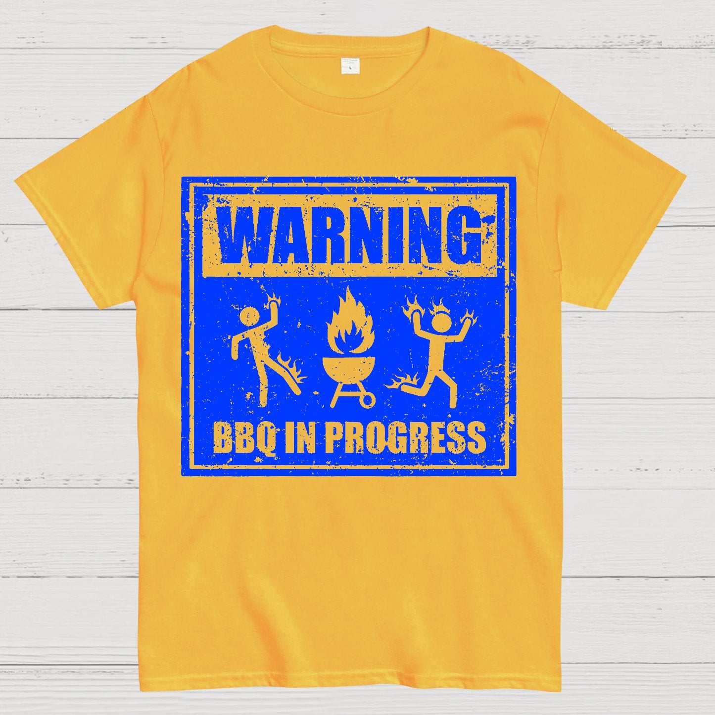 Warning BBQ In Progress Geek T-Shirt