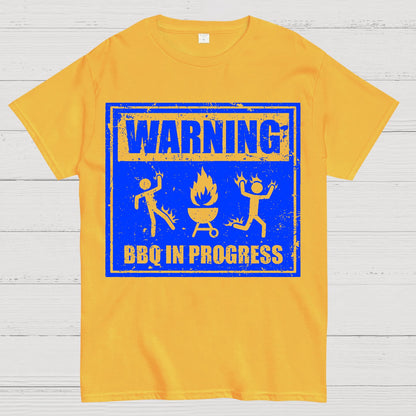 Warning BBQ In Progress Geek T-Shirt