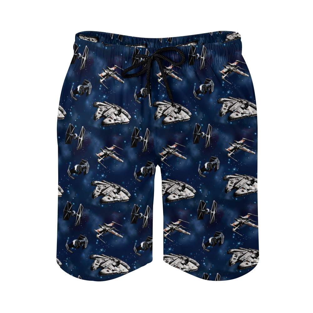 Space WarBlue Ships Geek Shorts