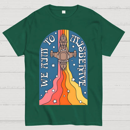 Psychedelic Aim to Misbehave Geek T-Shirt