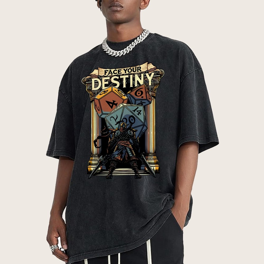 Face your destiny Vintage Distressed T-shirt