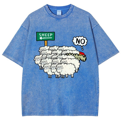 Don’T Be A Sheep Vintage Distressed T-shirt