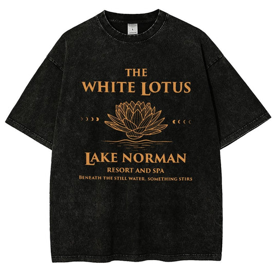 White Lotus LKN Vintage Distressed T-shirt