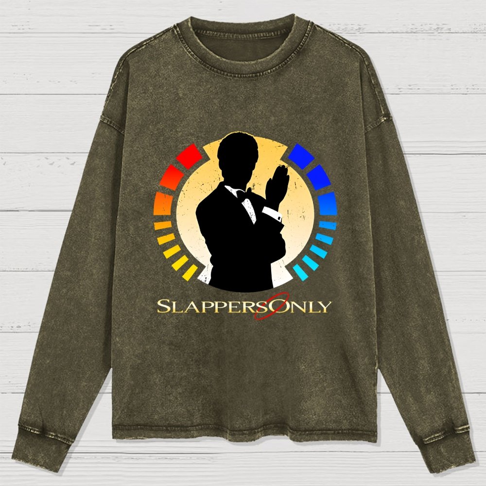 Slappers Only! Washed Long Sleeve Tee