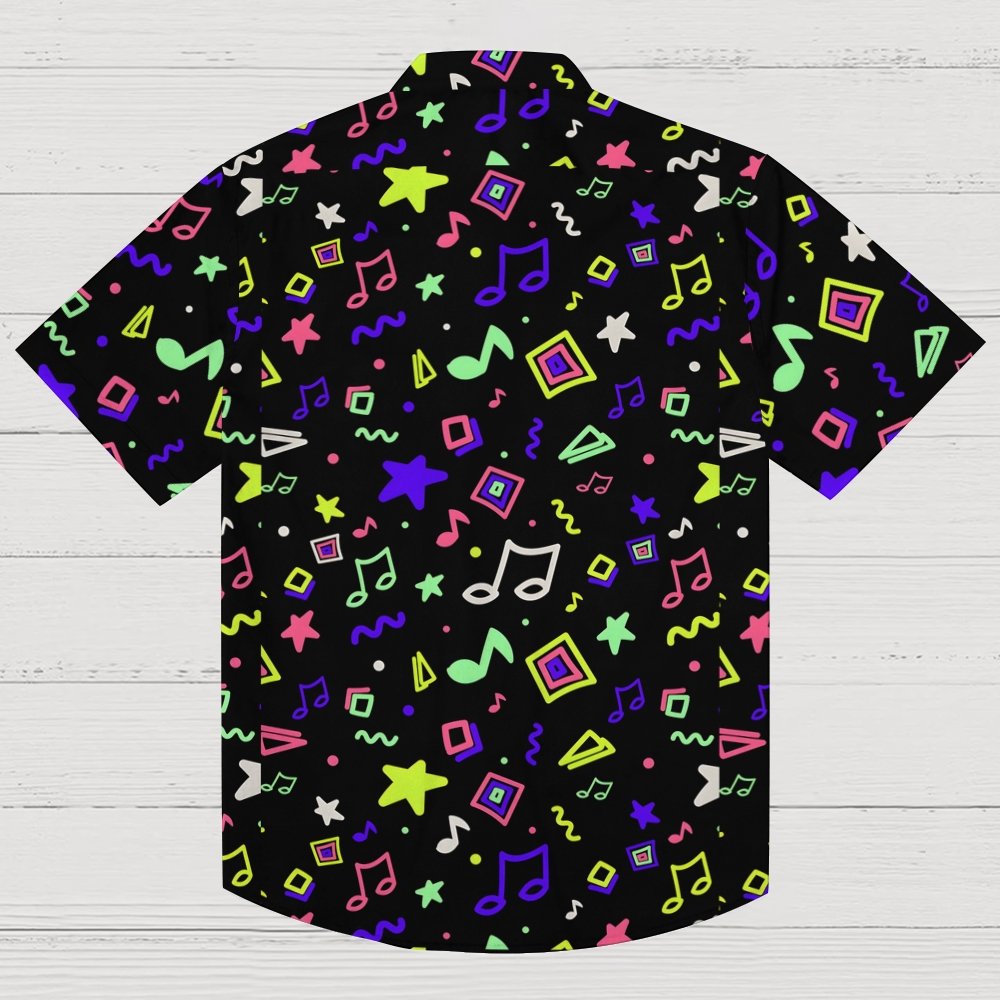 Cool Music Graphic Print Geek Shirt