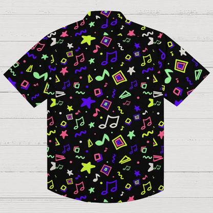 Cool Music Graphic Print Geek Shirt