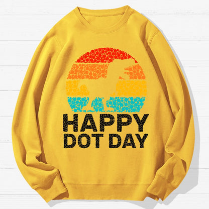 Happy International Dot Day Game Geek Cotton Sweatshirt