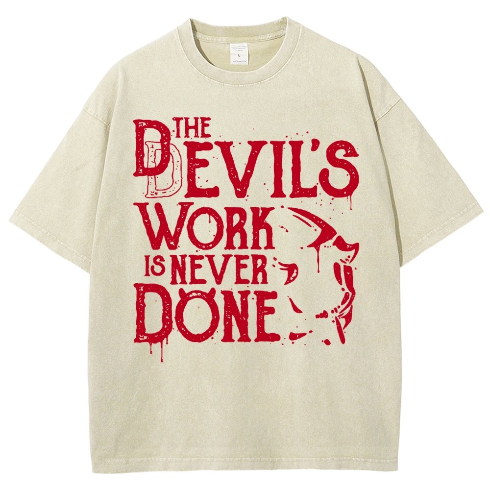Never Done Vintage Distressed T-shirt