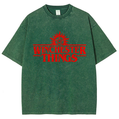Winchester Things Vintage Distressed T-shirt