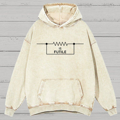 Funny Engineer Resistor Geek Science Vintage Distressed Hoodie