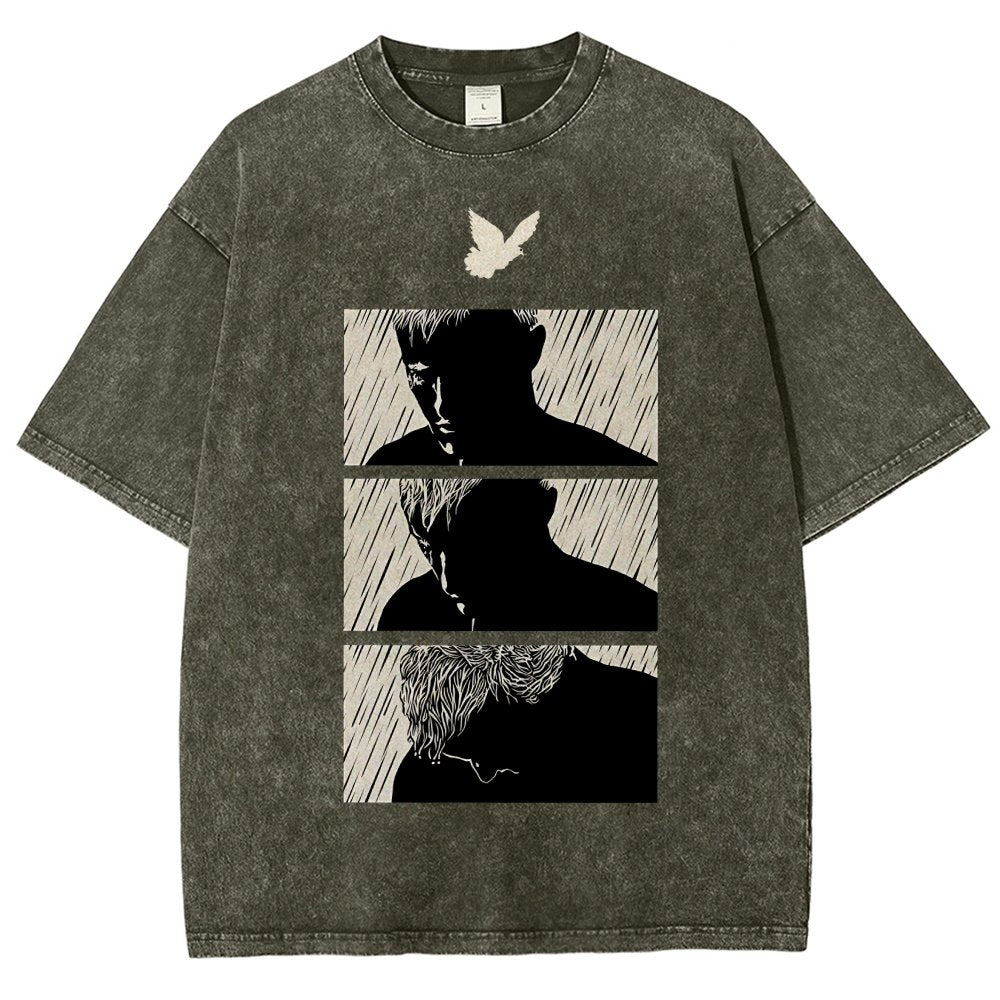 Ending White Vintage Distressed T-shirt