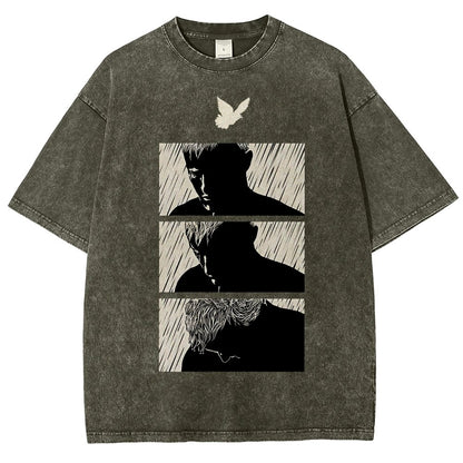 Ending White Vintage Distressed T-shirt