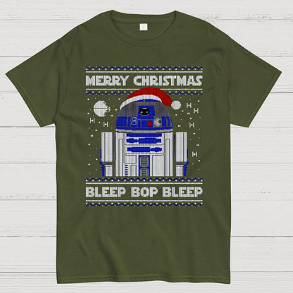 Bleep Bop Bleep Xmas Geek T-Shirt