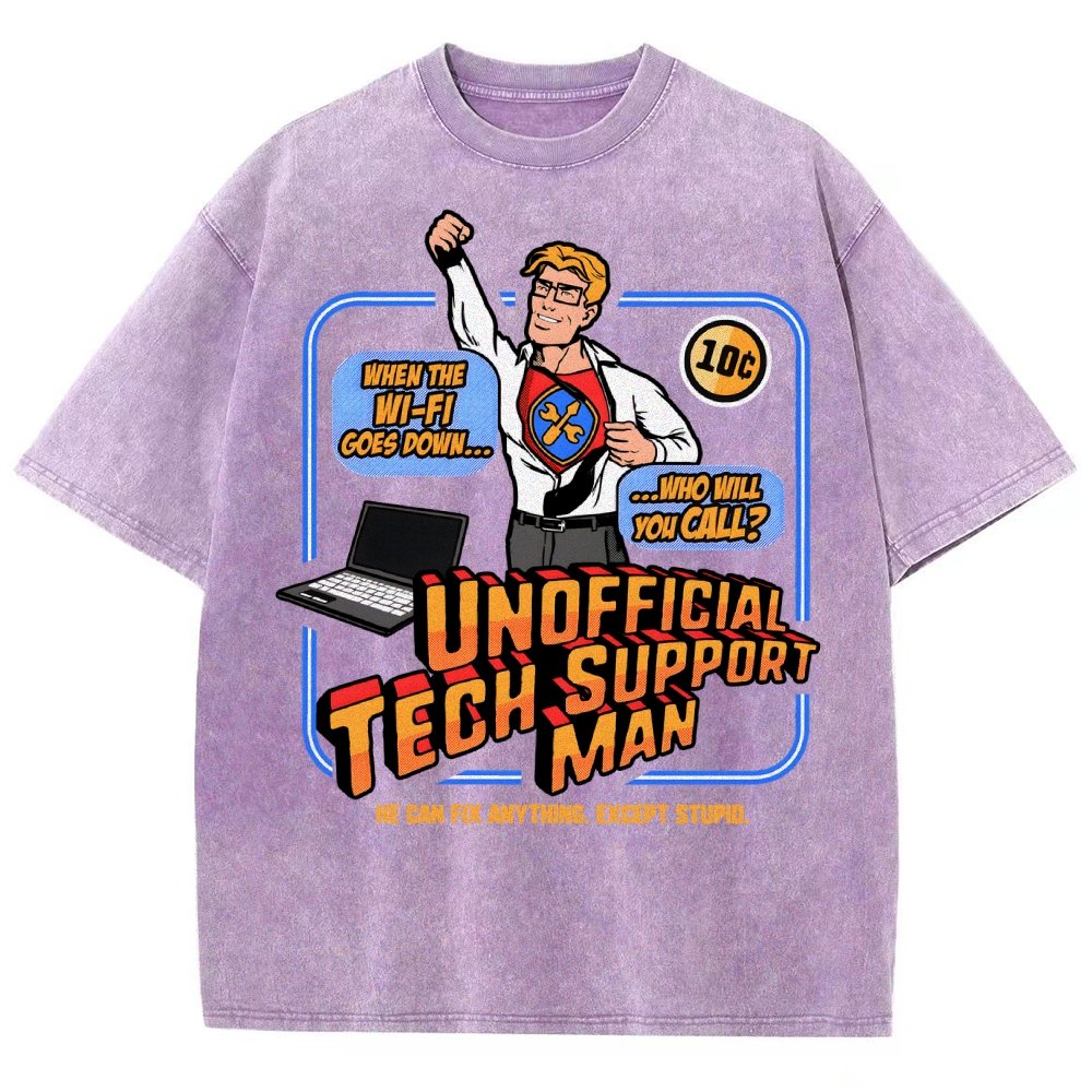 Unofficial Tech Support Man Essential Vintage Distressed T-shirt