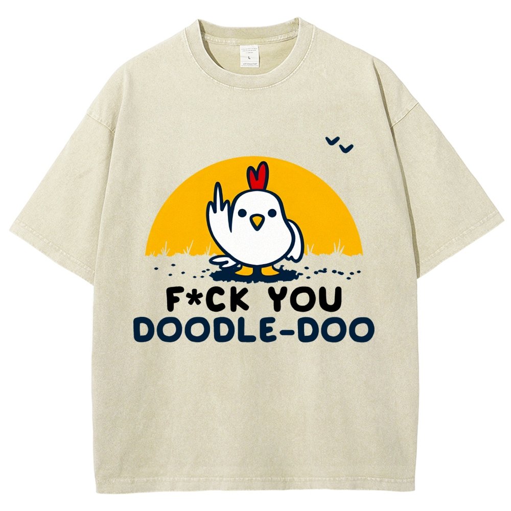 FU Doodle Doo Vintage Distressed T-shirt