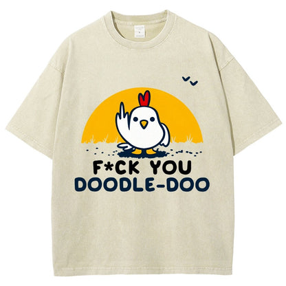FU Doodle Doo Vintage Distressed T-shirt