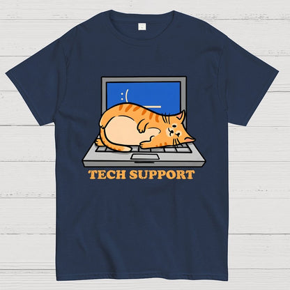 Cat Tech Support Geek T-Shirt