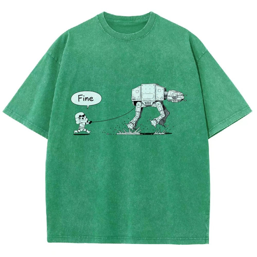 Empire Robot Dog - Space Battles Vintage Distressed T-shirt