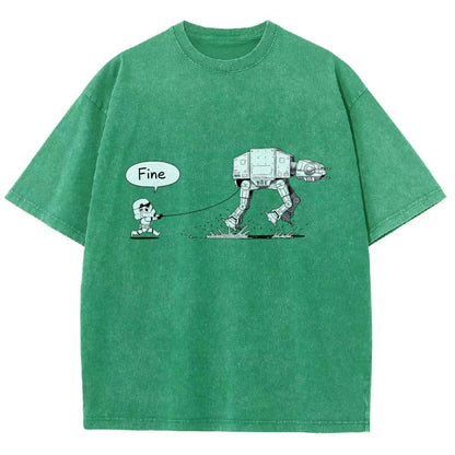 Empire Robot Dog - Space Battles Vintage Distressed T-shirt