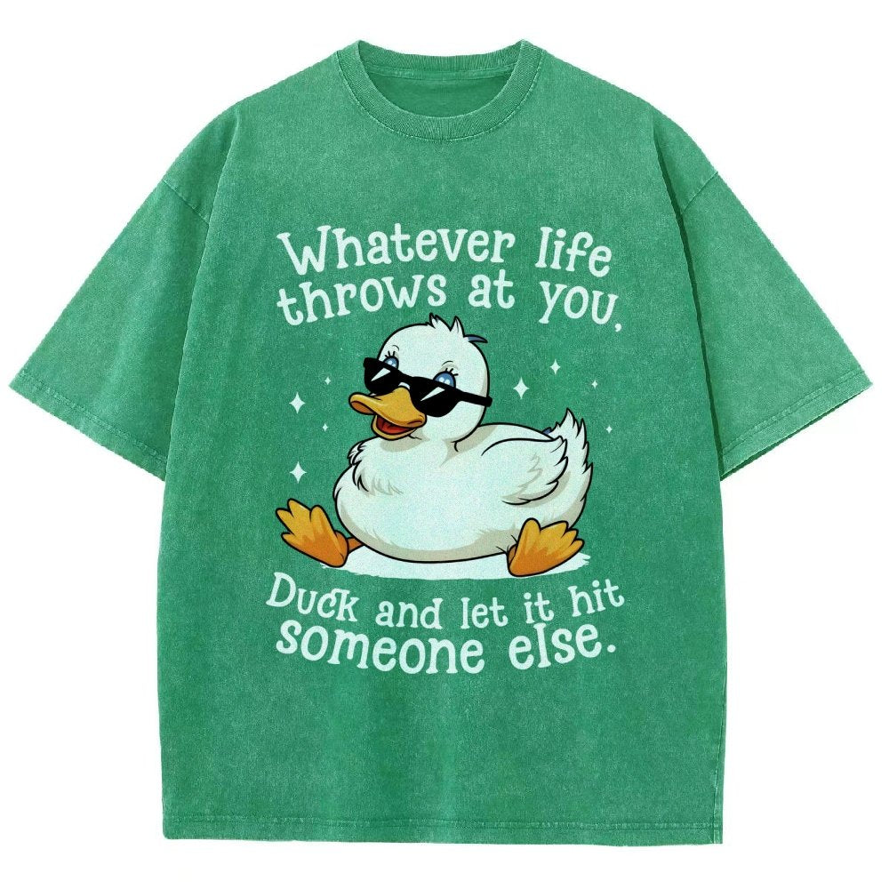 Whatever Life Throws At You Vintage Distressed T-shirt