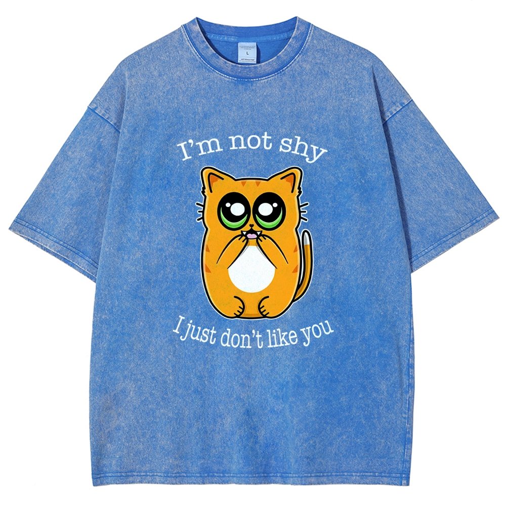 Not Shy Vintage Distressed T-shirt
