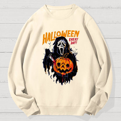 Every Day Is Halloween Geek Cotton Sweatshirt