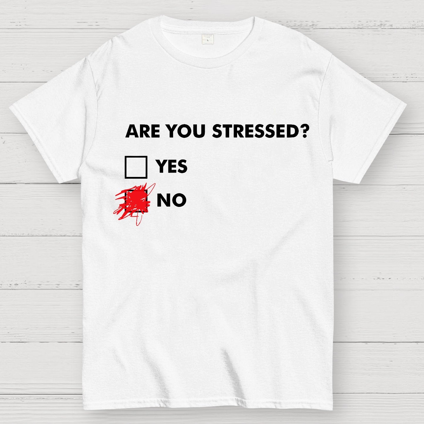 Fuuny Word Are You Stressed? No Geek T-Shirt