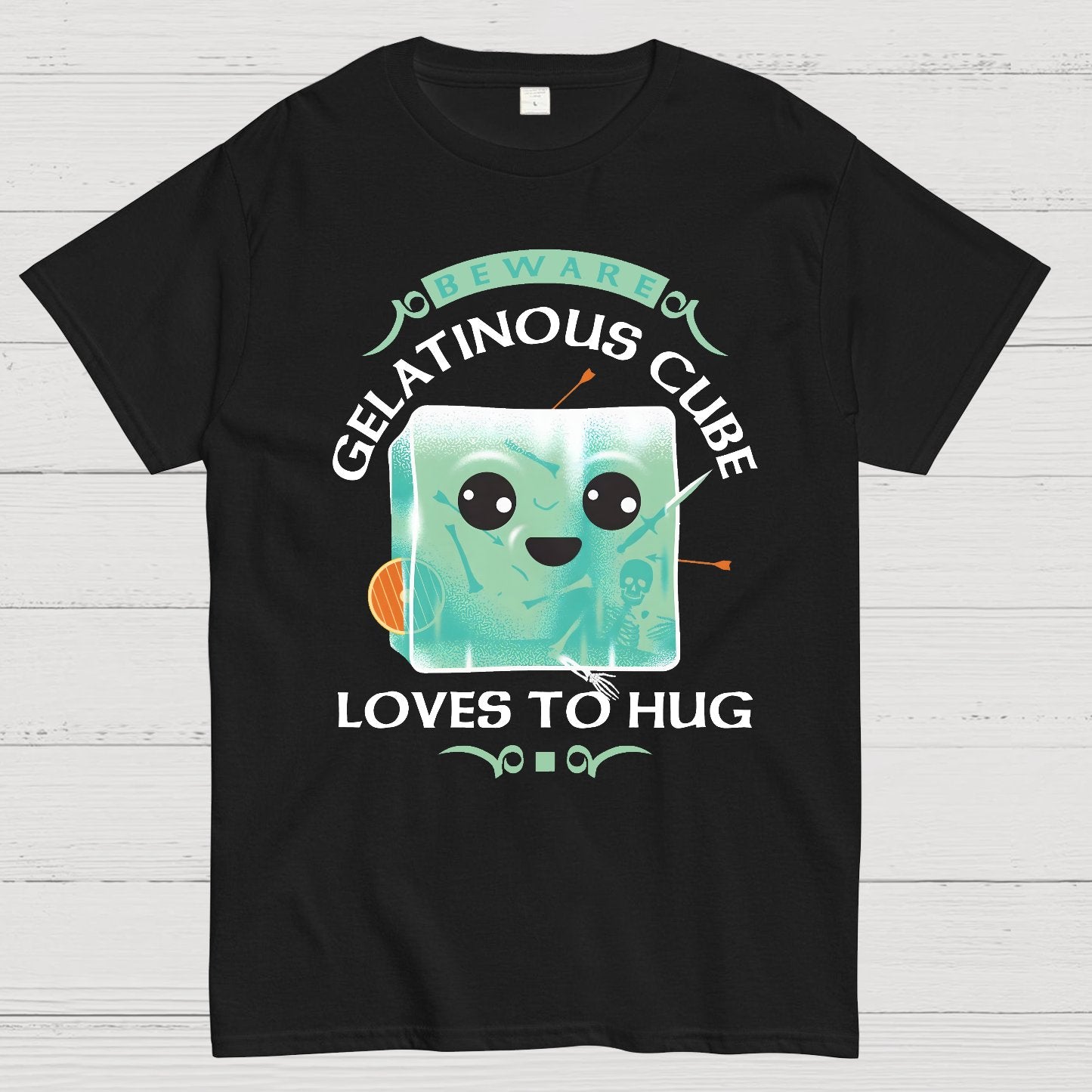 Gelatinous Cube Loves To Hug Geek T-Shirt