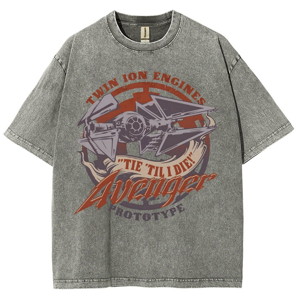 WING 'Til I Die! Vintage Distressed T-shirt