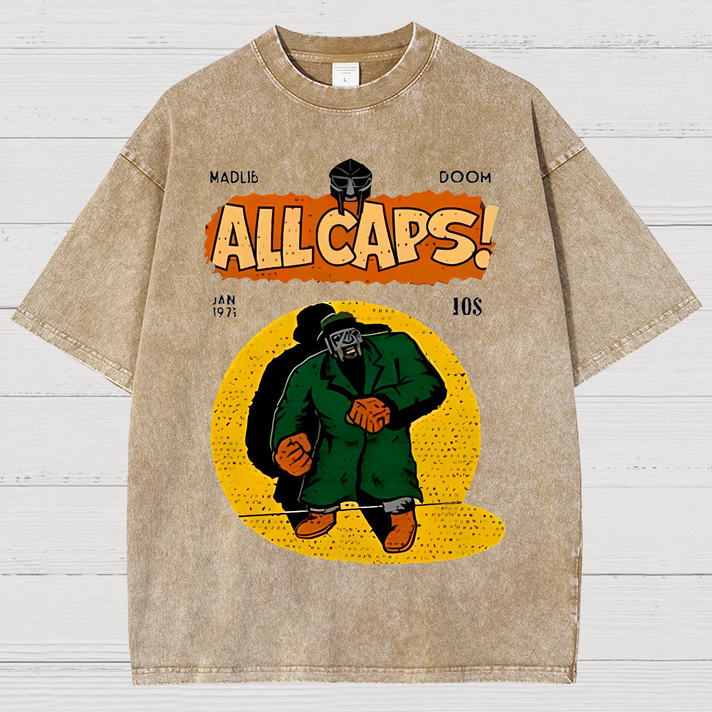 Hip-Hop Mf Graphic Vintage Distressed T-shirt