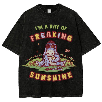 A Freaking Ray Of Sunshine Vintage Distressed T-shirt