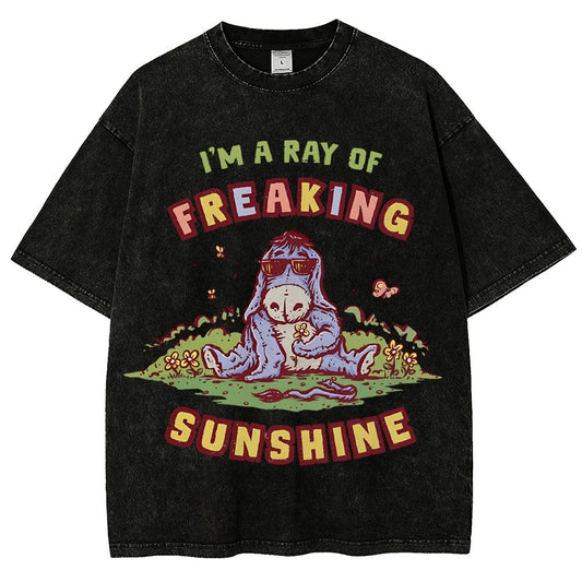 A Freaking Ray Of Sunshine Vintage Distressed T-shirt
