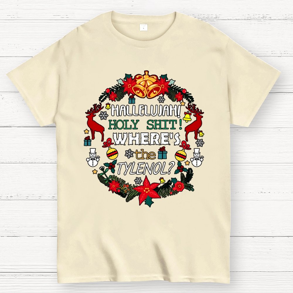 Where's The Tylenol Christmas. Autism Awareness Geek T-Shirt