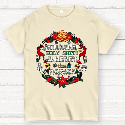 Where's The Tylenol Christmas. Autism Awareness Geek T-Shirt