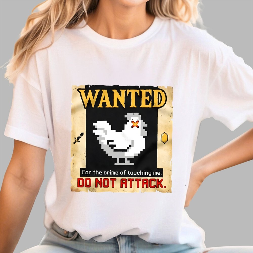 Wanted For The Crime Of Touching Me Art Print Geek T-Shirt