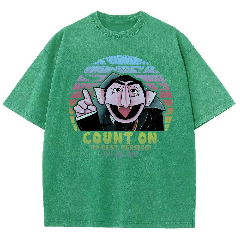 Count on My Best Version Vintage Distressed T-shirt