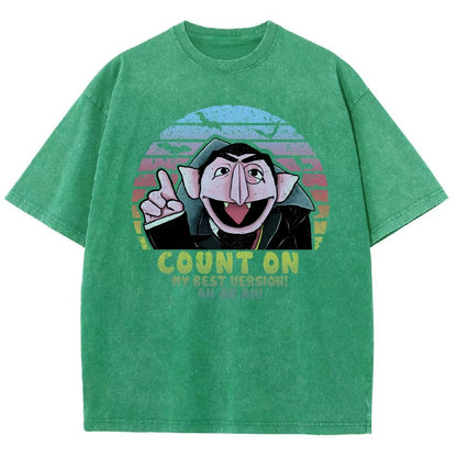 Count on My Best Version Vintage Distressed T-shirt